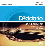 :D'Addario EZ910 AMERICAN BRONZE 85/15     Light 11-52 D`Addario