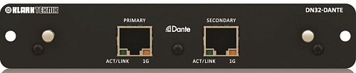 Klark Teknik DN32-Dante   Dante  Behringer X32, Midas M32