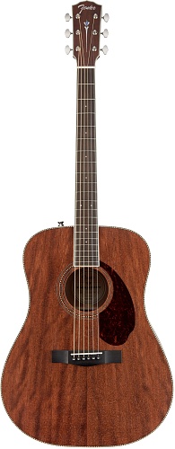 Fender PM-1 Dreadnought All Mahogany with Case, Natural OV  , 