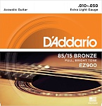 :D'Addario EZ900 AMERICAN BRONZE 85/15    , 10-50